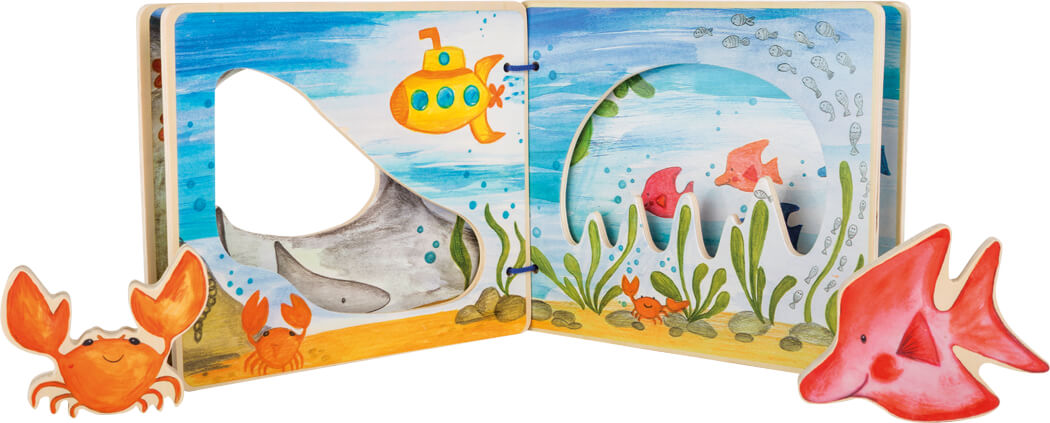 Libro ilustrado mundo acuático