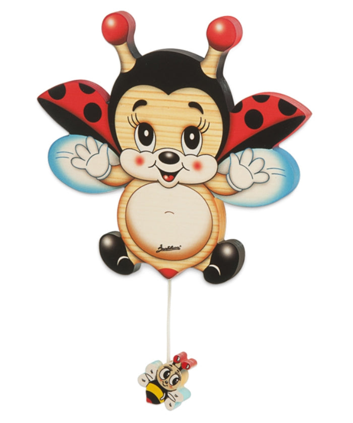 Chime hang ladybug in flight