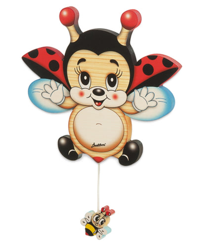 Chime hang ladybug in flight
