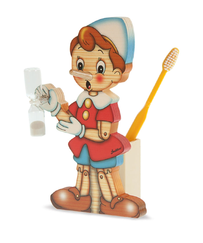 Tall Pinocchio toothbrush holder